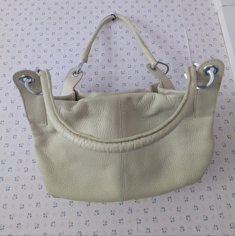 Gianni Chiarini Light Green Leather Slouch Bag Hobo Purse Pistachio